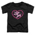 I LOVE LUCY/NEON LOGO - S/S TODDLER TEE - BLACK