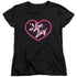 I LOVE LUCY/NEON LOGO - S/S WOMENS TEE - BLACK