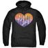 I LOVE LUCY/HEART OF THE CITY - ADULT PULLOVER HOODIE - BLACK