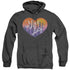 I LOVE LUCY/HEART OF THE CITY - ADULT HEATHER HOODIE - BLACK