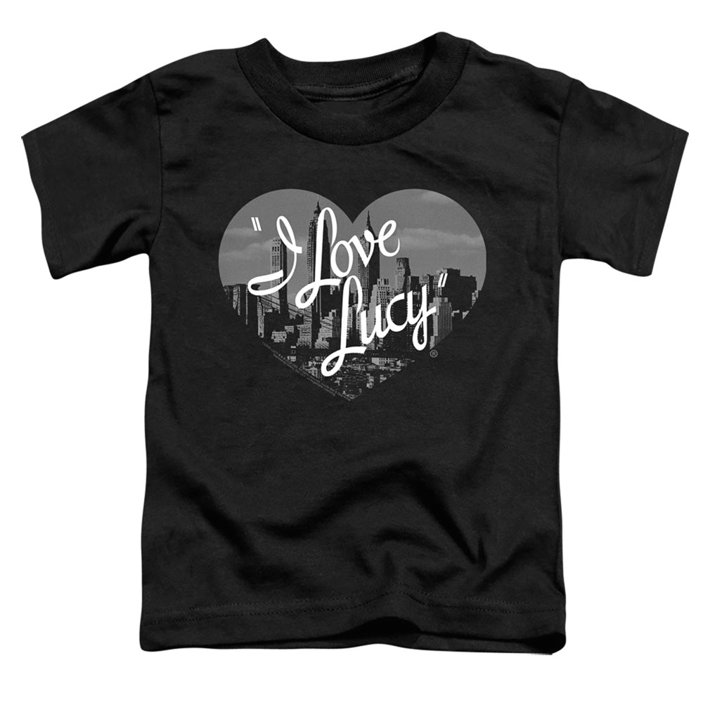 I LOVE LUCY/NOSTALGIC CITY - S/S TODDLER TEE - BLACK