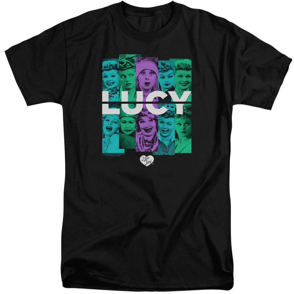 I LOVE LUCY/SHADES OF LUCY - S/S ADULT TALL 18/1 - BLACK