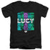 I LOVE LUCY/SHADES OF LUCY - S/S ADULT V-NECK 30/1 - BLACK