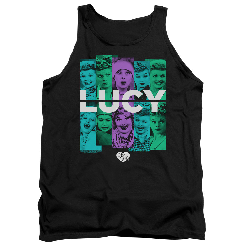 I LOVE LUCY/SHADES OF LUCY - ADULT TANK - BLACK