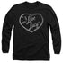 I LOVE LUCY/GLITTER LOGO - L/S ADULT 18/1 - BLACK