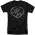 I LOVE LUCY/GLITTER LOGO - S/S ADULT TALL 18/1 - BLACK