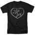 I LOVE LUCY/GLITTER LOGO - S/S ADULT 18/1 - BLACK