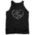 I LOVE LUCY/GLITTER LOGO - ADULT TANK - BLACK