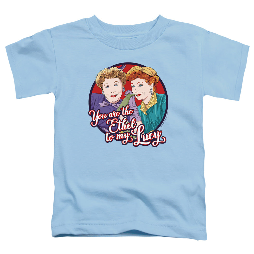 I LOVE LUCY/ETHEL TO MY LUCY - S/S TODDLER TEE - LIGHT BLUE