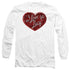 I LOVE LUCY/RED GLITTER 75 - L/S ADULT 18/1 - WHITE