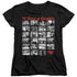 I LOVE LUCY/FILM STRIP - S/S WOMENS TEE - BLACK