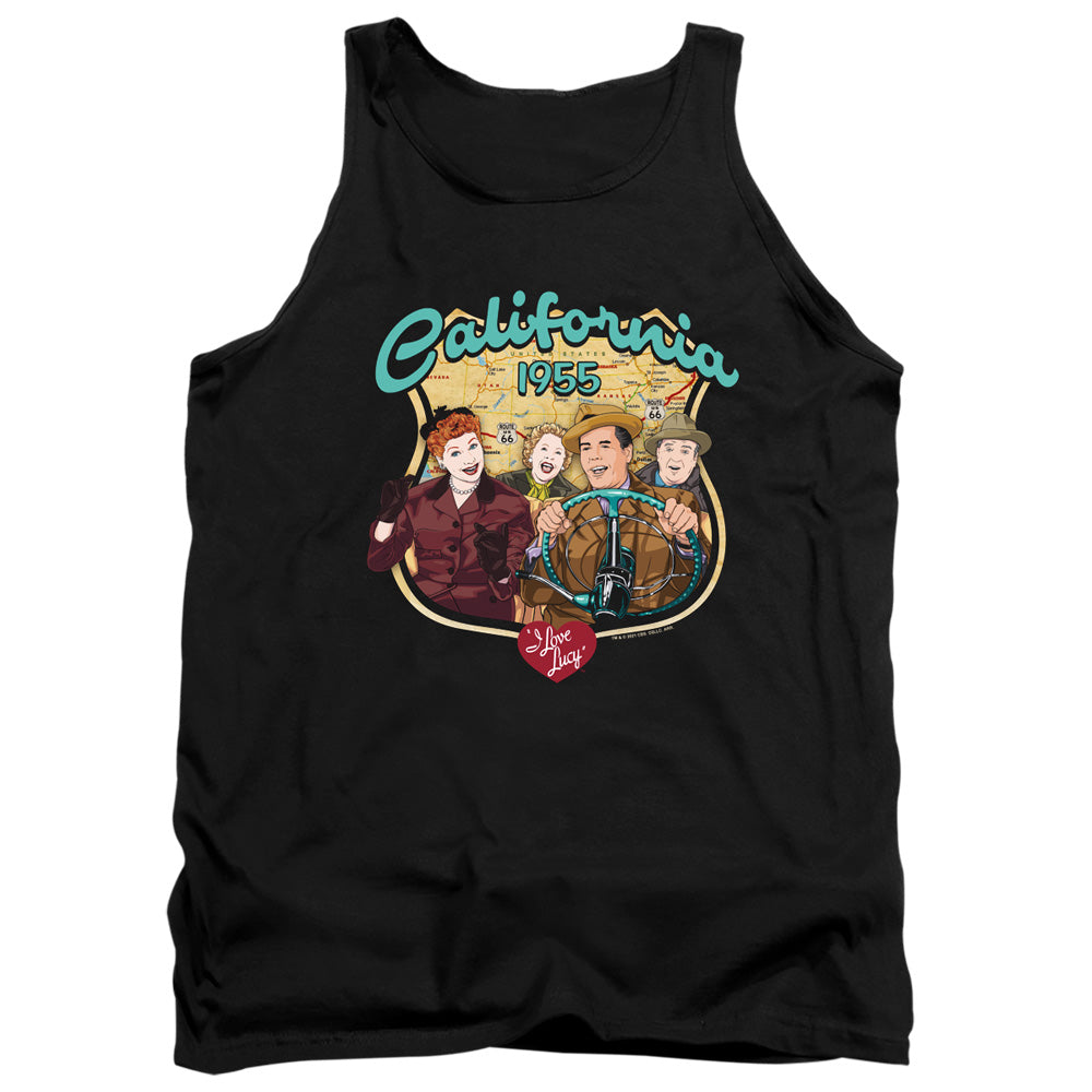 I LOVE LUCY/ROAD TRIP - ADULT TANK - BLACK