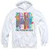 I LOVE LUCY/THE POPULAR KIDS - ADULT PULLOVER HOODIE - WHITE