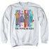 I LOVE LUCY/THE POPULAR KIDS - ADULT CREWNECK SWEATSHIRT - WHITE