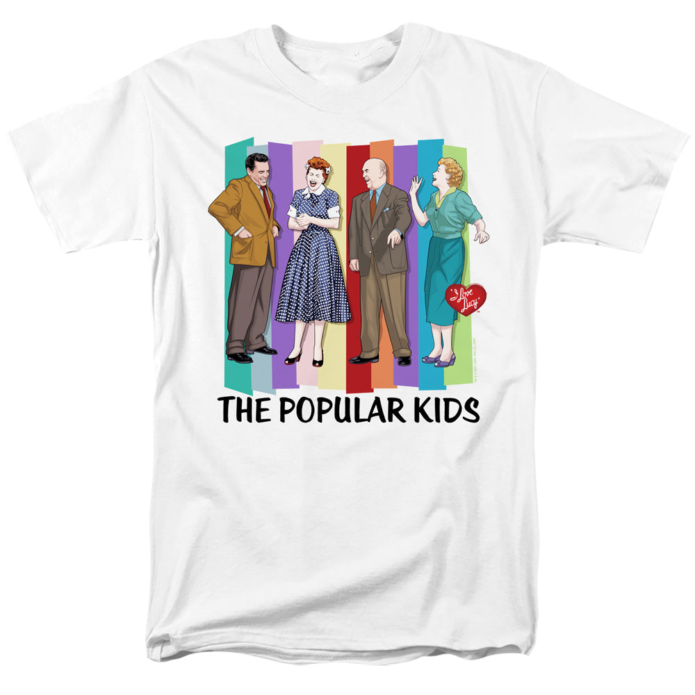 I LOVE LUCY/THE POPULAR KIDS - S/S ADULT 18/1 - WHITE