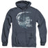 LOR/CAVE TROLL - ADULT HEATHER HOODIE - NAVY