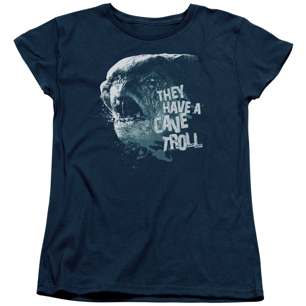 LOR/CAVE TROLL - S/S WOMENS TEE - NAVY