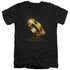 LOR/ONE RING - S/S ADULT V-NECK 30/1 - BLACK
