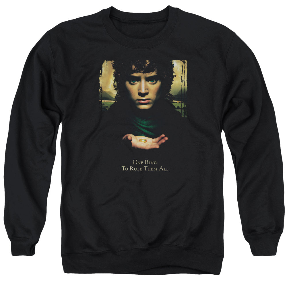 LOR/FRODO ONE RING - ADULT CREWNECK SWEATSHIRT - BLACK