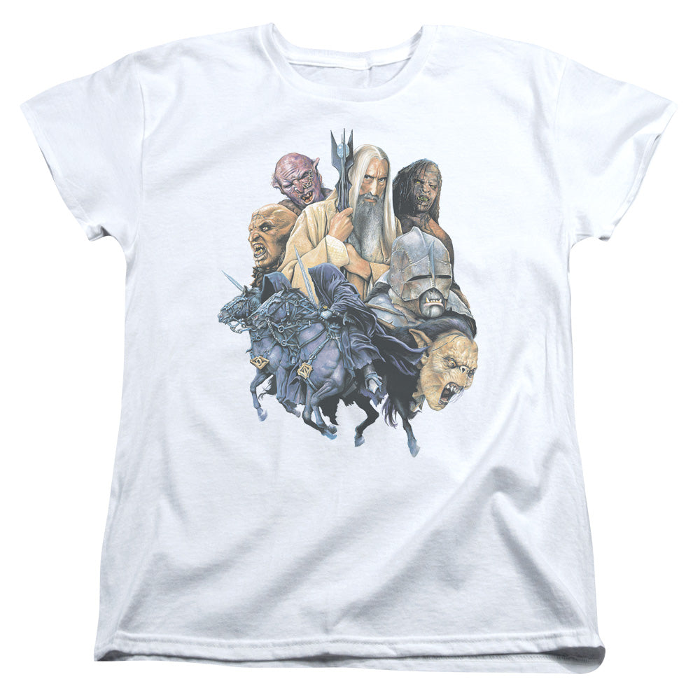 LOR/COLLAGE OF EVIL - S/S WOMENS TEE - WHITE