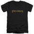 LOR/LOTR LOGO - S/S ADULT V-NECK 30/1 - BLACK