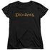 LOR/LOTR LOGO - S/S WOMENS TEE - BLACK