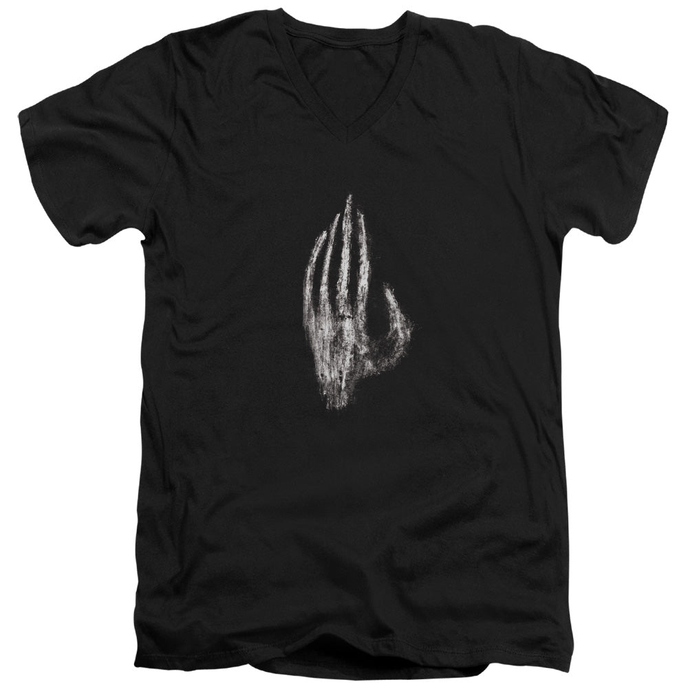 LOR/HAND OF SARUMAN - S/S ADULT V-NECK 30/1 - BLACK
