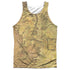 LOR/MIDDLE EARTH MAP (FRONT/BACK PRINT) - ADULT POLY TANK TOP - MULTI