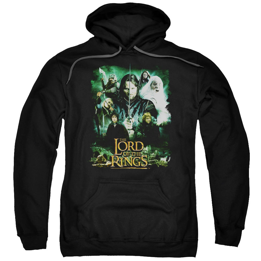 LORD OF THE RINGS/HERO GROUP - ADULT PULLOVER HOODIE - BLACK
