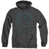 LORD OF THE RINGS/DOORS OF DURIN - ADULT HEATHER HOODIE - BLACK
