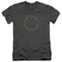 LORD OF THE RINGS/ONE RING - S/S ADULT V-NECK 30/1 - CHARCOAL