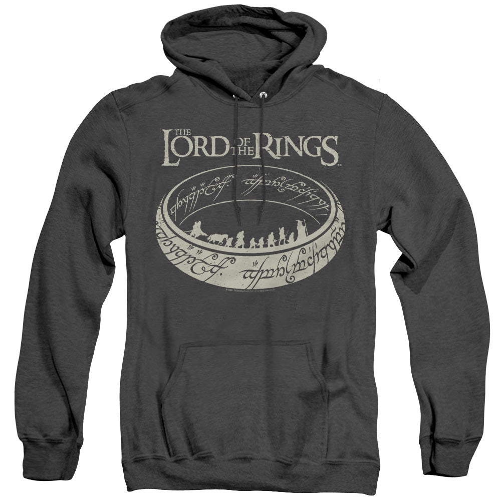 LORD OF THE RINGS/THE JOURNEY - ADULT HEATHER HOODIE - BLACK