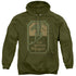 LORD OF THE RINGS/GREEN DRAGON TAVERN - ADULT PULLOVER HOODIE - MILITARY GREEN