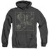 LORD OF THE RINGS/MAP OF ME - ADULT HEATHER HOODIE - BLACK