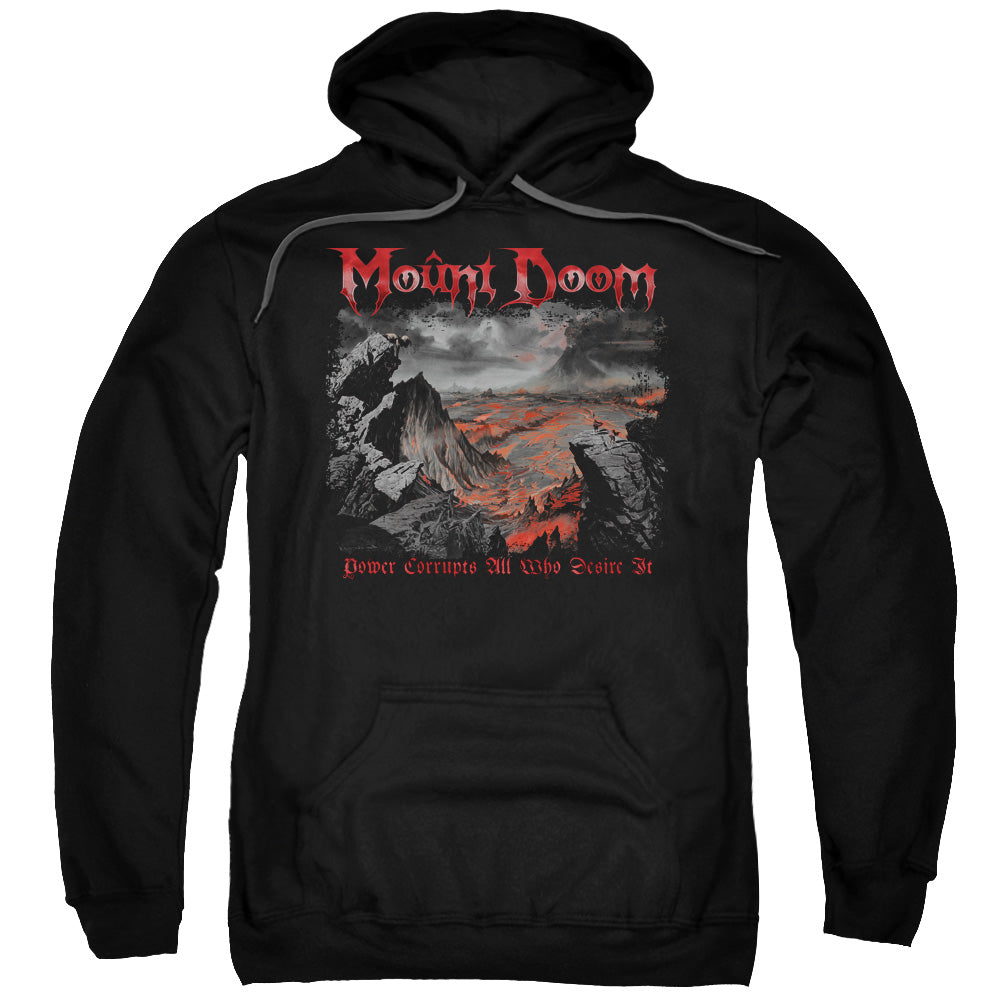 LORD OF THE RINGS/POWER CORRUPTS - ADULT PULLOVER HOODIE - BLACK