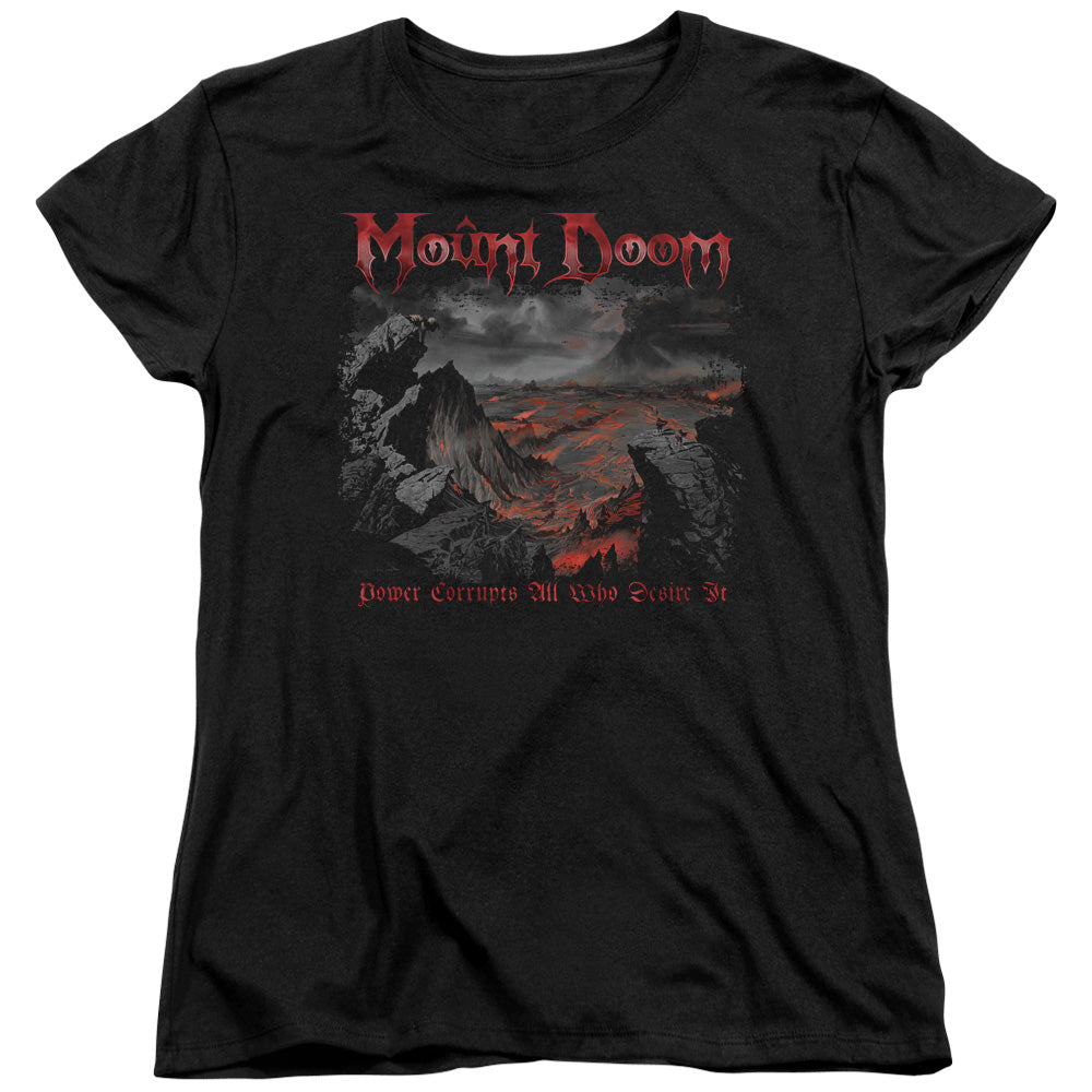 LORD OF THE RINGS/POWER CORRUPTS - S/S WOMENS TEE - BLACK