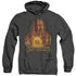 LOR/SARUMAN - ADULT HEATHER HOODIE - BLACK