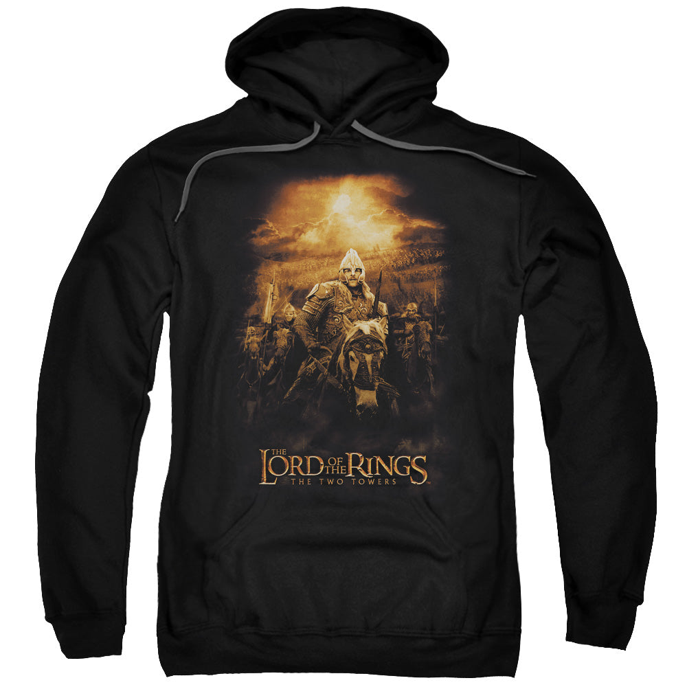 LOR/RIDERS OF ROHAN - ADULT PULLOVER HOODIE - BLACK