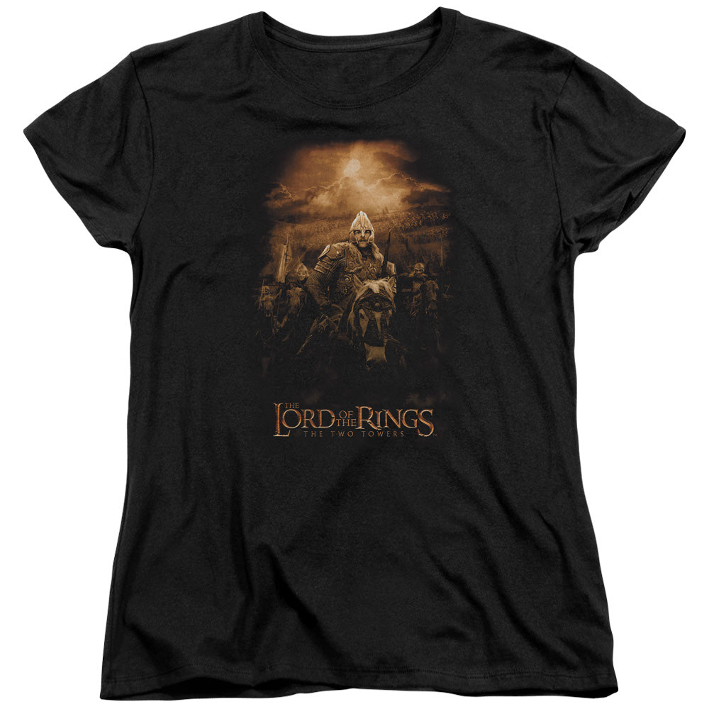 LOR/RIDERS OF ROHAN - S/S WOMENS TEE - BLACK