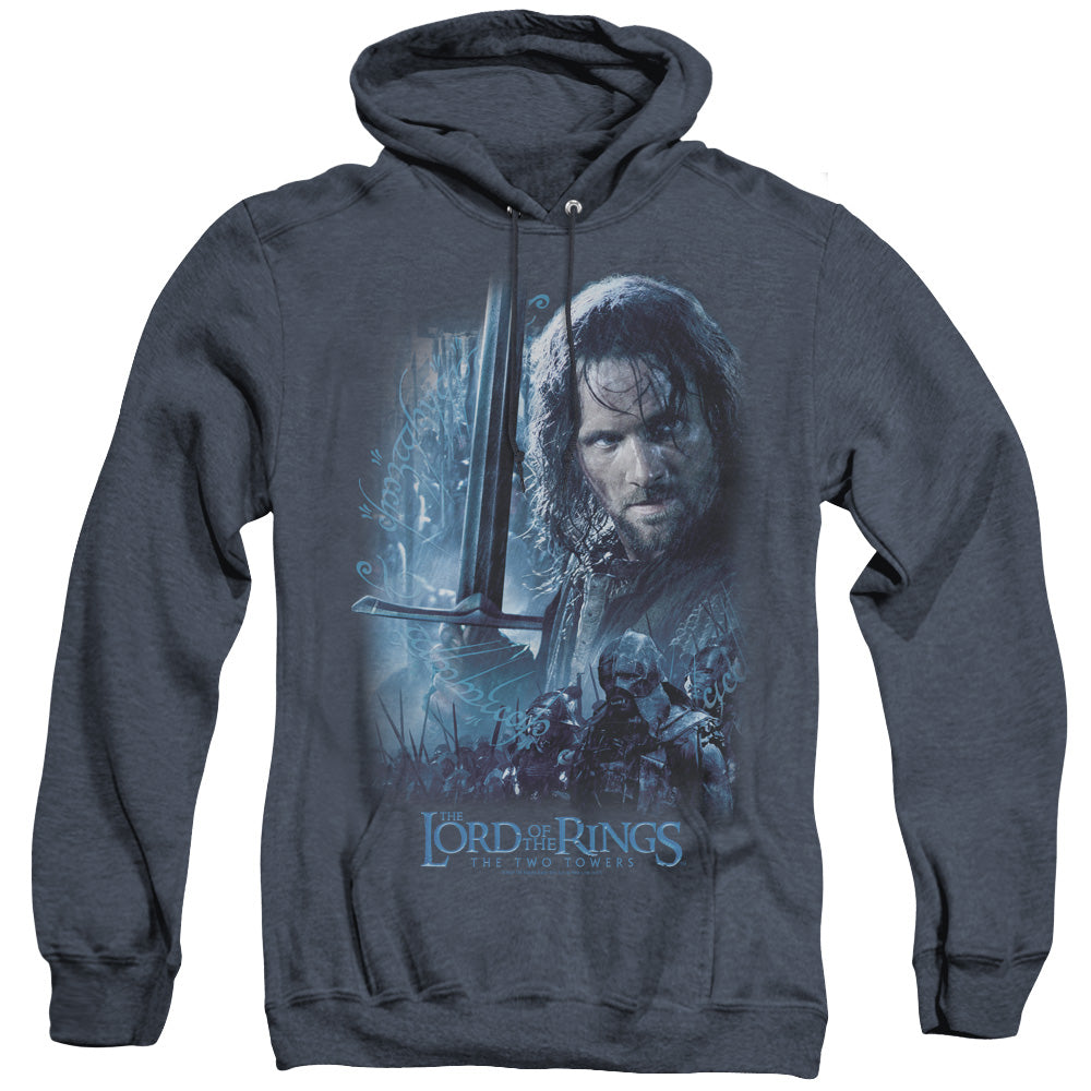 LOR/KING IN THE MAKING - ADULT HEATHER HOODIE - NAVY