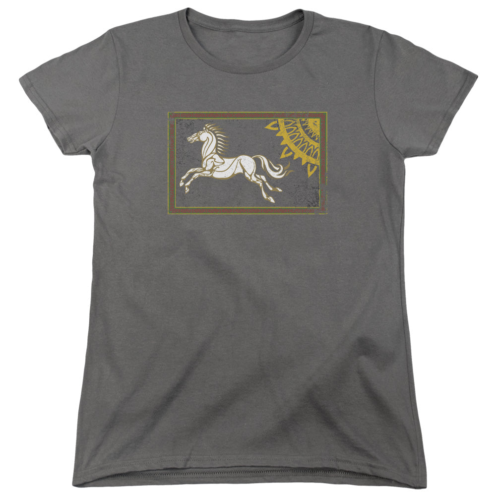 LOR/ROHAN BANNER - S/S WOMENS TEE - CHARCOAL