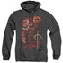 LOR/ORCS - ADULT HEATHER HOODIE - BLACK
