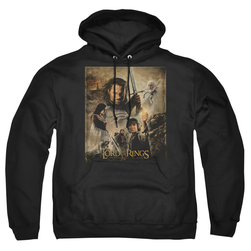 LOR/ROTK POSTER - ADULT PULLOVER HOODIE - BLACK