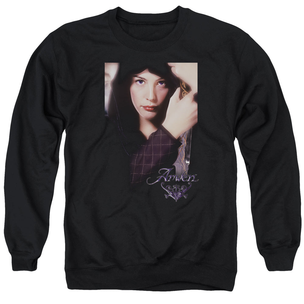 LOR/ARWEN - ADULT CREWNECK SWEATSHIRT - BLACK