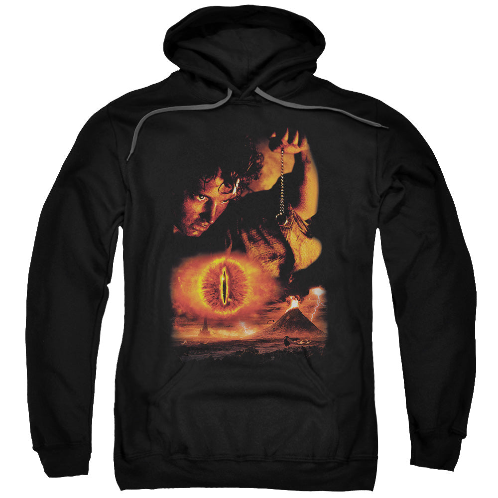 LOR/DESTROY THE RING - ADULT PULLOVER HOODIE - BLACK