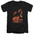 LOR/DESTROY THE RING - S/S ADULT V-NECK 30/1 - BLACK