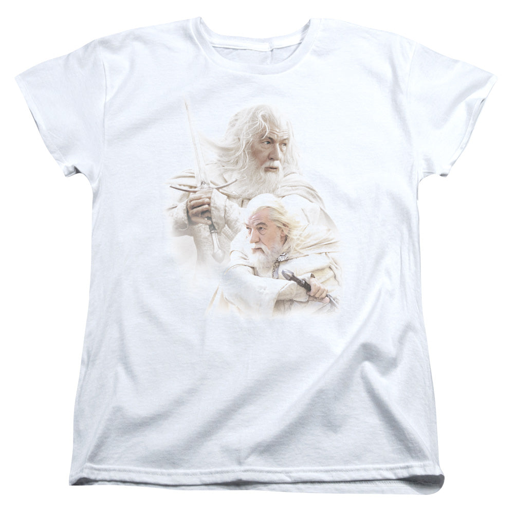 LOR/GANDALF THE WHITE - S/S WOMENS TEE - WHITE