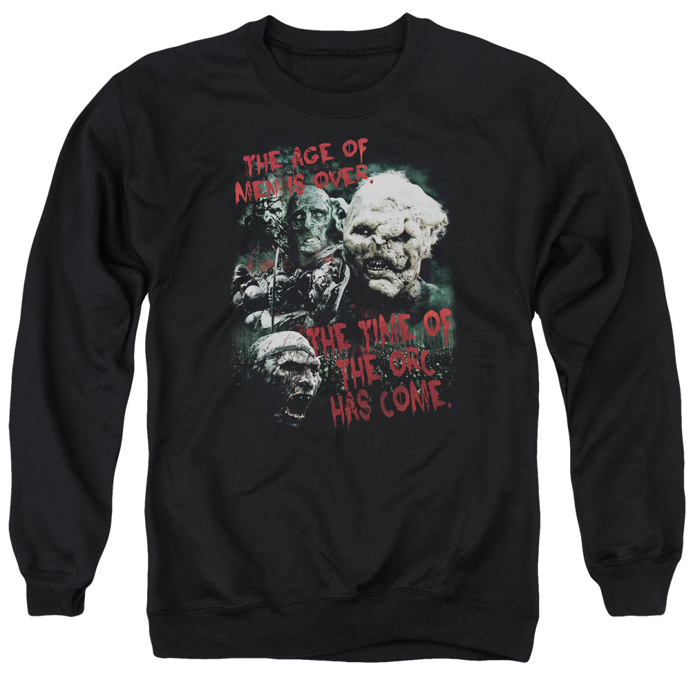 LOR/TIME OF THE ORC - ADULT CREWNECK SWEATSHIRT - BLACK