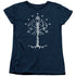 LOR/TREE OF GONDOR - S/S WOMENS TEE - NAVY