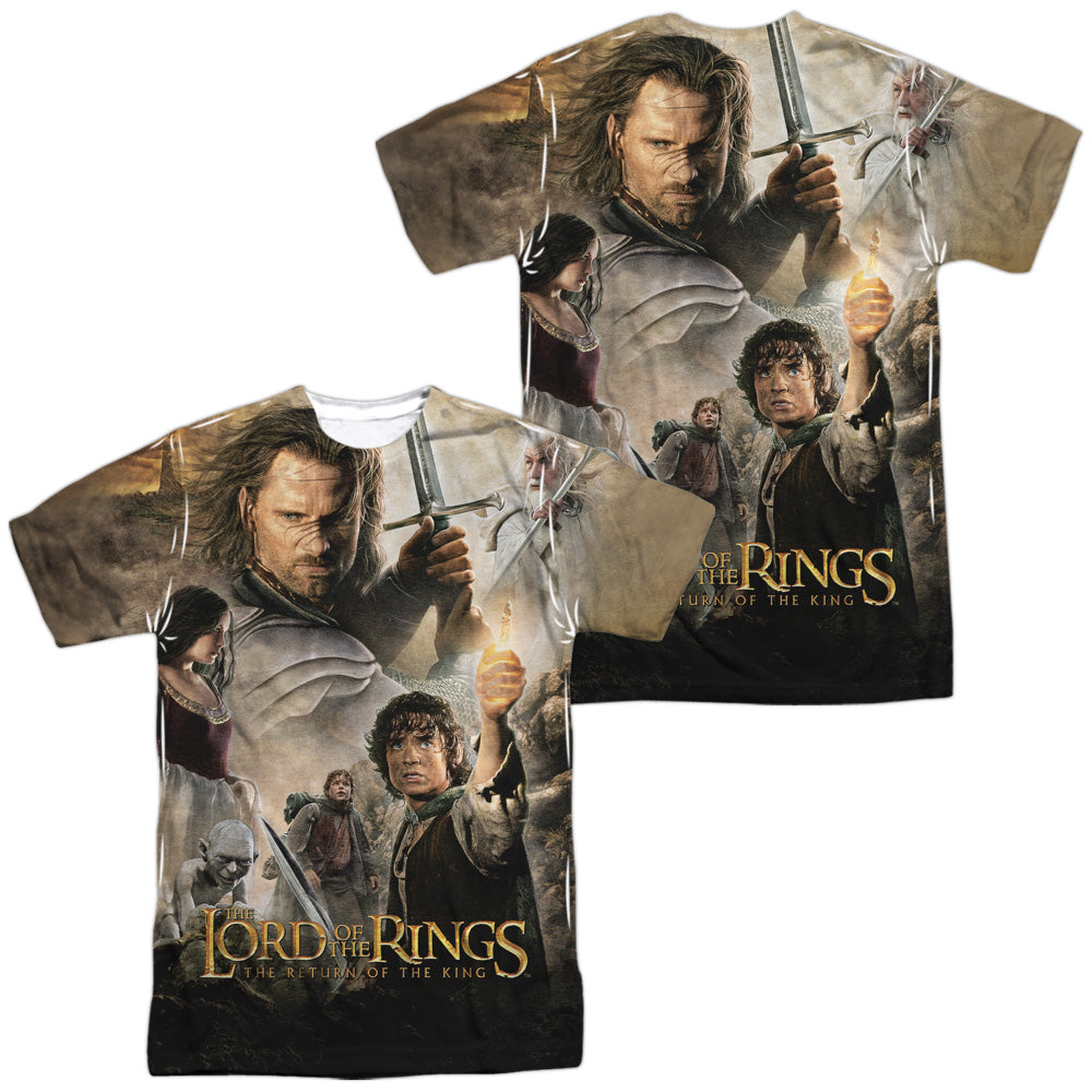 LOR/KING POSTER (FRONT/BACK PRINT) - S/S ADULT POLY CREW - MULTI